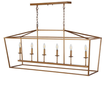 Pagoda Lantern Metal LED Pendant